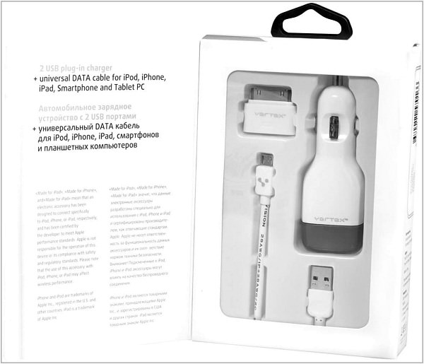 Автомобильное зарядное устройство для Amazon Kindle Paperwhite Vertex PowerHub