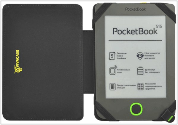 Чехол-обложка для PocketBook 515 Vivacase Neon VPB-P515N01