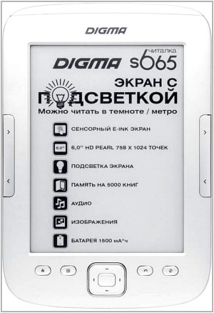 Электронная книга Digma s665