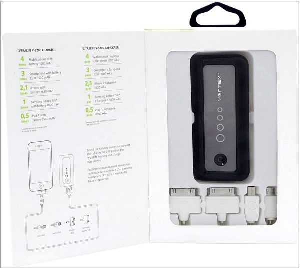 Зарядное устройство c аккумулятором для Amazon Kindle Paperwhite Vertex XtraLife V-5200